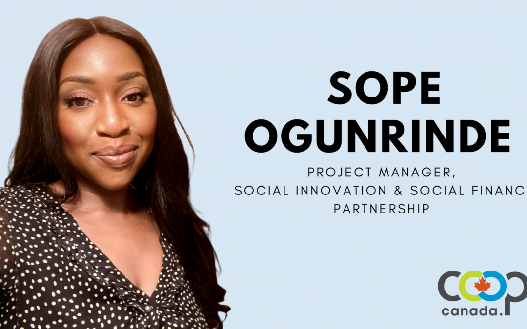 CMC welcomes Sope Ogunrinde – Project Manager, Social Innovation and Social Finance