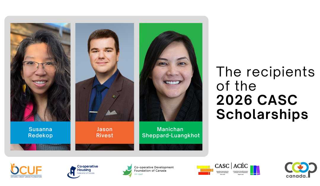 Co-operatives and Mutuals Canada announces the 2026 CASC Scholarships recipients