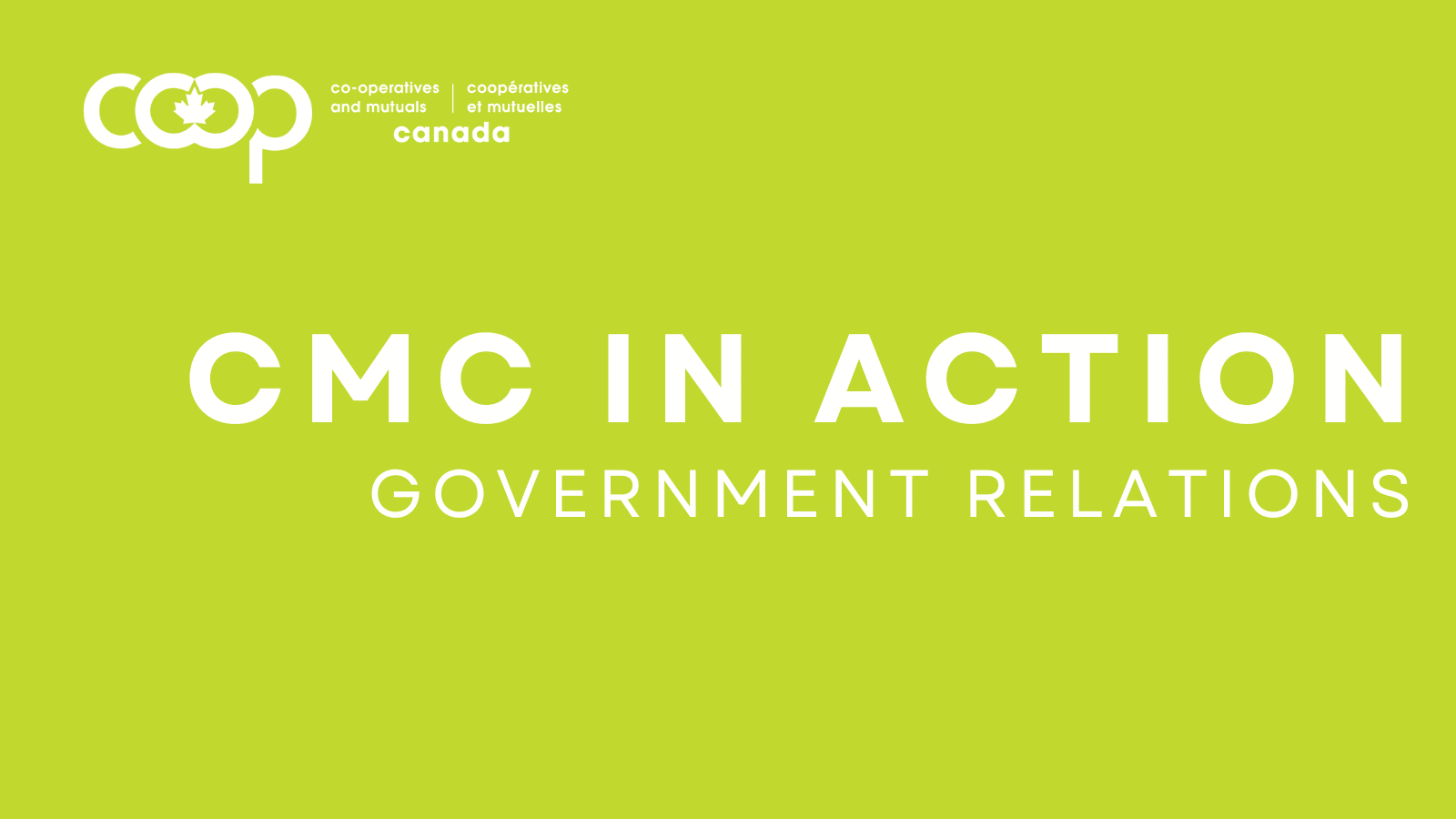 CMC In Action – Updates from Government Relations