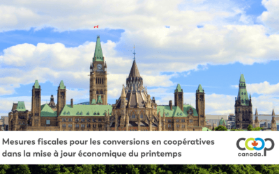 Mesures fiscales pour les conversions en coopératives dans la mise à jour économique du printemps