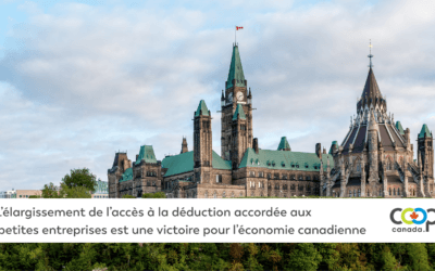 L’élargissement de l’accès à la déduction accordée aux petites entreprises est une victoire pour l’économie canadienne